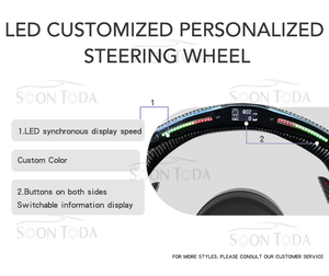Volant <span class=keywords><strong>sport</strong></span> <span class=keywords><strong>M</strong></span> en fibre de carbone personnalisé avec LED pour <span class=keywords><strong>BMW</strong></span> F10 F30 F20 F32 F36 M3 F15 M5 F80 M4 F82 M2 F87 E70 E71 E90 X1 X3 - Product Image 6