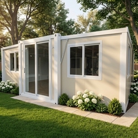 Maison conteneur préfabriquée moderne de luxe prête à l'emploi avec 2 chambres à coucher