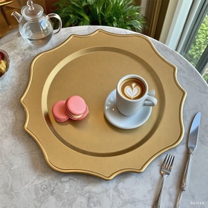 Moderno Caricabatterie in plastica da 13 pollici Base decorazione da tavolo <span class=keywords><strong>sottopiatti</strong></span> in <span class=keywords><strong>oro</strong></span> per eventi di festa di nozze - Product Image 2