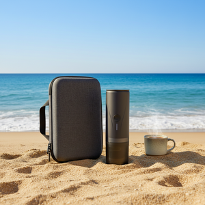 <span class=keywords><strong>Machine</strong></span> à <span class=keywords><strong>café</strong></span> de camping 2-en-1, <span class=keywords><strong>machine</strong></span> à expresso portable 20 bars, mini capsules intelligentes, électrique, en aluminium, OEM pour voiture, hôtel, voyage - Product Image 2