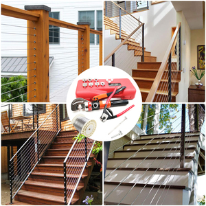 Outils hydrauliques HW-8C pour le sertissage de balustrades en fil métallique, dispositifs de sertissage pour vis à bouteille - Product Image 5