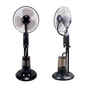 Vente en gros Ventilateur électrique industriel de 16 pouces pour l'eau sur pied Humidificateur de sol Refroidissement de l'air Ventilateur de pulvérisation d'eau sur pied intérieur