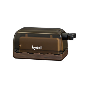 Bydoll <b>Toothpaste</b> <b>Dispenser</b> Whale Shape Walnut Color Manual Squeezer For <b>Toothpaste</b> And Cream - Product Image 5