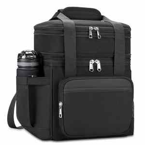<b>Insulated</b> <b>Lunch</b> Bag <b>Lunch</b> <b>Box</b> for Men and Woman Double Deck Reusable <b>Lunch</b> Bag for Women Tote Cooler Bag - Product Image 1