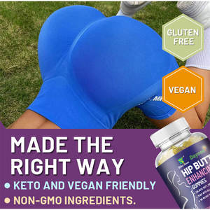 For R19 Organic <b>Hip</b> & Butt Enhancement Curvy Beauty Maca Root Gummy Candy 60-count Adult - Product Image 6