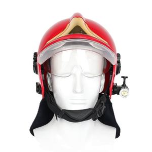 Casco de rescate de seguridad contra incendios, estilo europeo, resistente al fuego, con chal para protección contra incendios - Product Image 5