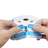 Billets de tombola personnalisables avec logo, rouleau de billets de loterie double, billets de tombola sur mesure pour événements, supermarchés, récompenses
