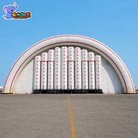 Abri de maintenance et de stockage d'avions sur mesure à grande portée pour services aériens – Tente hangar gonflable portable pour avions