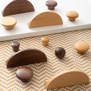 Poignée <span class=keywords><strong>de</strong></span> tiroir en bois rond à trou unique personnalisée - Poignée pour armoire, tiroir, <span class=keywords><strong>porte</strong></span> <span class=keywords><strong>de</strong></span> placard, style bois original - Product Image 5