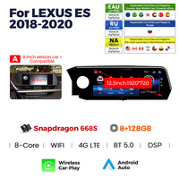 Radio para Auto MEKEDE con Carplay, GPS, Snapdragon 685, 8+128G, Android, Pantalla Táctil para LEXUS ES 2018-2020