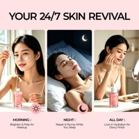 Sérum Visage Coréen Anti-Âge OEM/ODM au PDRN, ADN de Saumon et Peptides Roses pour Correction des Taches Brunes, Unification du Teint et Éclat