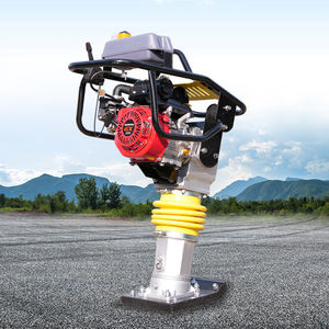 In Stock Vibration Soil Compactor <strong>Tamping</strong> <strong>Rammer</strong> for Construction FYCH-80D Jumping with Diesel Engine - Product Image 1