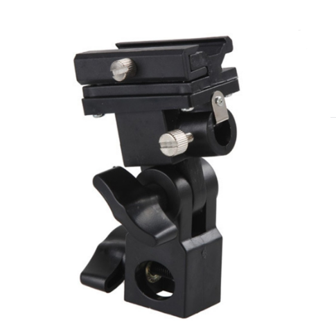 Flash Hot Shoe Speedlite Umbrella Mount Holder Swivel Light Stand Flash Bracket B for Trigger Hot-Shoe Flash Camera Accessories