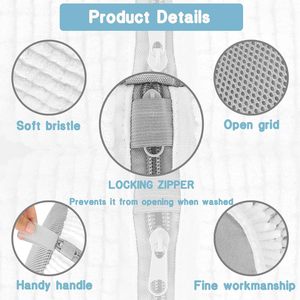 Bolsa de Lavandería Reutilizable Blanca para Guardar Zapatillas Deportivas, Tenis, etc., Kit de Lavado de Zapatos para Lavadora y Secadora - Product Image 4