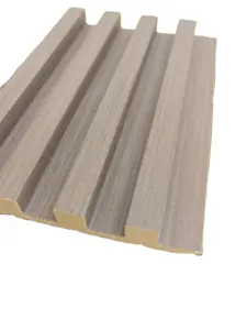 Makul fiyat sergi duvarı Panel su geçirmez kompozit Wainscoting Panel panoları dış ahşap WPC duvar kaplama