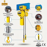 Palans électriques à chaîne Allman 380V 2 tonnes IP54 de type robuste avec chariot motorisé pour la construction de grues et le levage