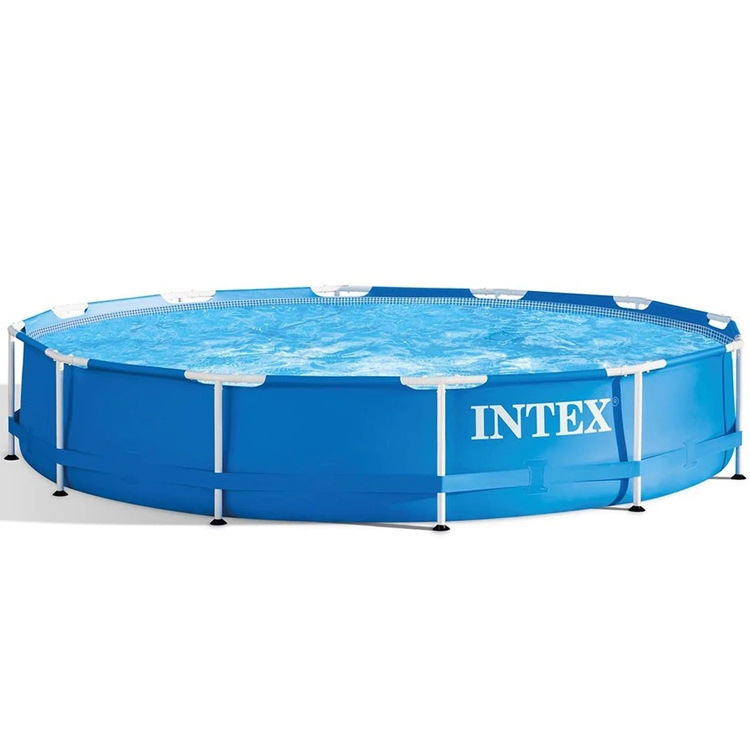 28200 бассейн INTEX, 305*76 см, Круглый, синий, семейный, веселый, стальной бассейн