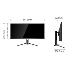 จอเกมมิ่งโค้ง 21:9 IPS ความละเอียด 3440x1440 144Hz HDR LED สำหรับเดสก์ท็อป สีดำ จอ LCD แบบไวด์สกรีน - Product Image 2