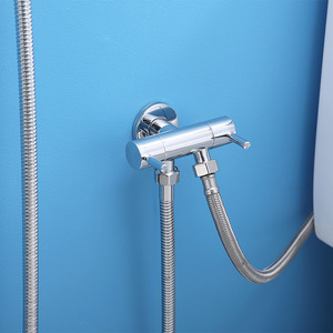 Multifunctional Single-Handle Brass <strong>Bathroom</strong> Faucet Home Toilet Booster Nozzle Soft Brushed Ceramic Valve-for Home Cleaning - Product Image 4