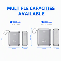 Hochwertige Dual-Line Tragbare Powerbank 10000mAh Schnellladung PD 22,5W Digitale Anzeige Mini-Powerbanks
