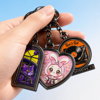 Porte-clés OEM ODM néon synthwave années 80, pendentif disque cyberpunk tendance pour sac, idéal pour la promotion de festivals de musique