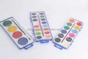 12 colori ad acquerello aquarelle set mezza padella colori ad acqua semi-secca pittura acquerello semi-secco per carta