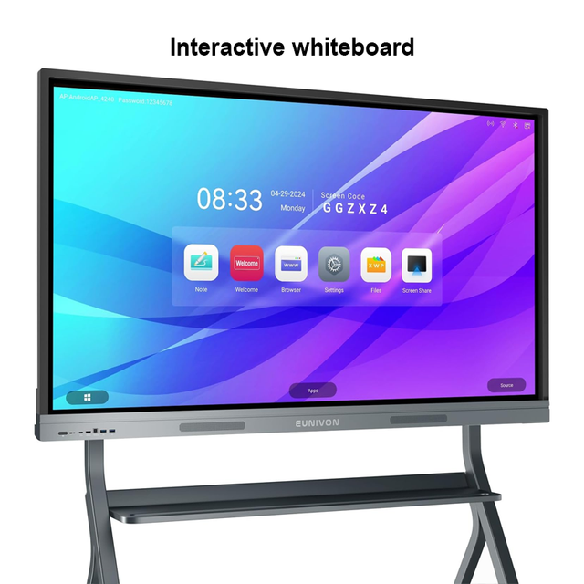 98 Inch 4K Interactive Flat Panel Display Smart Touch Board Digital Whiteboard OPS Wireless Screen Sharing Business Education