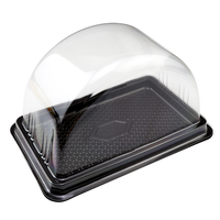 Prix d'usine – Boîte de présentation transparente jetable en PET/PVC/PP de marque YuXuan pour gâteaux roulés et pains, taille et forme personnalisables, pour aliments