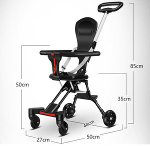 Carrito de bebé portátil ligero con Pedal ampliado, cochecito de bebé, cochecito plegable de bolsillo de viaje, cochecito de bebé multifunción - Product Image 6