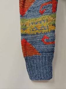 <b>Men's</b> <b>Cardigan</b> with Intricate Geometric Patterns Vivid Multicolor Hooded <b>Knitted</b> Casual Relaxed Fit for Bold Style Statements - Product Image 6