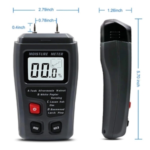 Humidimètre numérique pour bois professionnel 0~99,9% Hygromètre pour bois Outil portable Affichage LCD Détecteur d'humidité du bois - Product Image 6