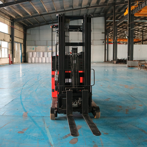 Mini elevador de tijera doble de 1.5 metros de elevación, carretilla elevadora de alcance para manipulación de materiales en almacén, transpaleta de 4 metros - Product Image 1