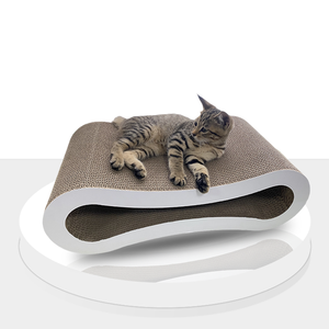 Desain baru ramah lingkungan dapat disesuaikan bentuk unik dapat diterima kualitas tinggi kertas bergelombang penggaruk kucing Modern - Product Image 1