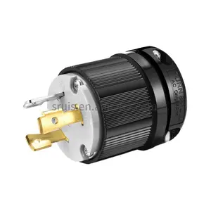 ロック装置20A125V2極3線接地産業貿易CEリストNEMA L5-20P交換プラグ