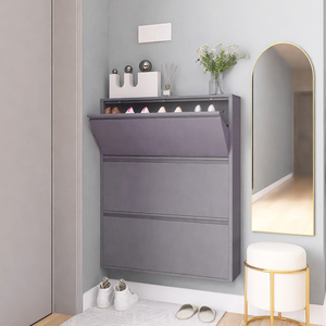 <span class=keywords><strong>Armoire</strong></span> à chaussures en acier à trois niveaux réglables pour la maison, le salon, les chambres, les hôtels, les hôpitaux, les écoles - Product Image 4