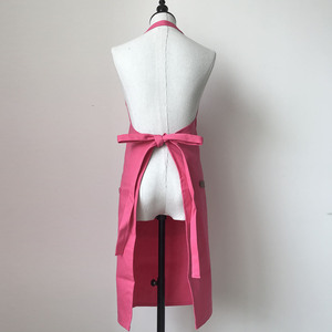DUOLAI Vente en gros Tabliers de barista en toile de coton longs et ajustables personnalisés pour femmes en cuir et <span class=keywords><strong>poterie</strong></span> rose - Product Image 6
