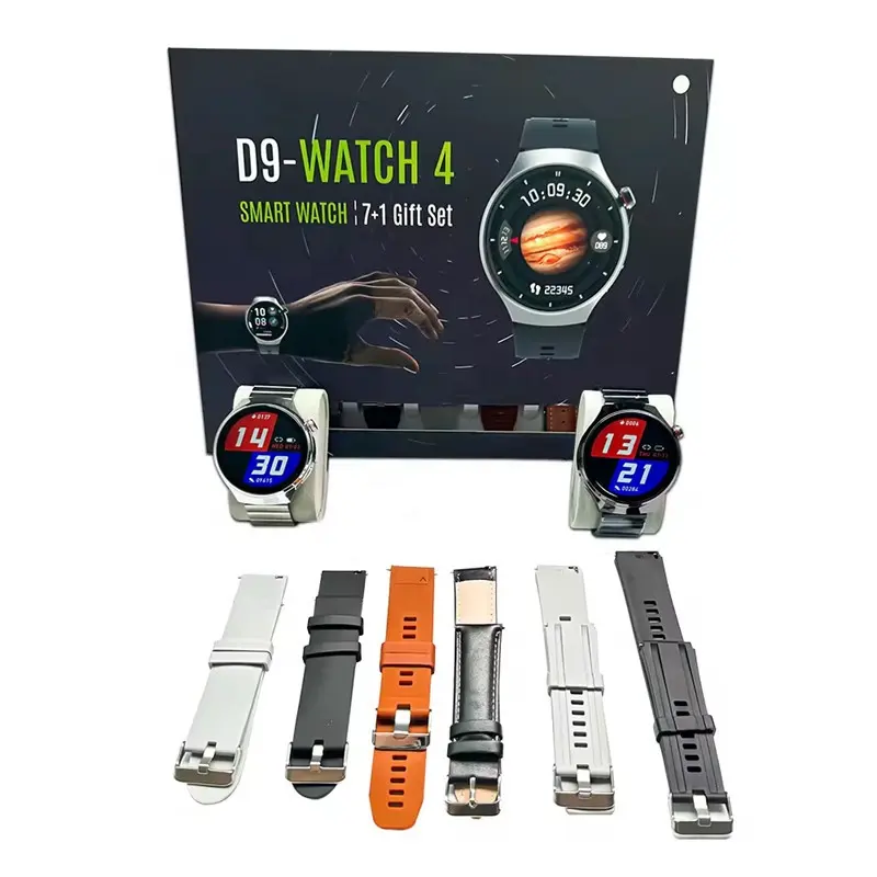 Smart watch ultra d9-watch d11 7 in 1 strap t800 t900 ultra waterproof round shape dial connected sport smartwatch smart watch