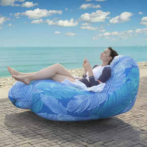 Canapé gonflable pliable moderne, chaise de plage avec sacs de compression pour le camping, écologique, léger, pour l'extérieur - Product Image 5