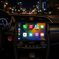 Radio Reproductor de DVD con Pantalla Android, GPS, Wifi, Navegación, Unidad Principal, Bluetooth, Multimedia, Estéreo, Control desde el Volante para Honda Civic 2016