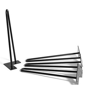 Patas de horquilla de Metal para mesa de muebles, patas de <span class=keywords><strong>3</strong></span> varillas de hierro fundido, cromado, dorado, para café, café, comedor - Product Image 4