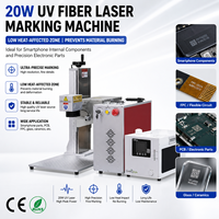 Machine de marquage laser UV 20W de bureau pour composants électroniques PCB, FPC, verre, céramique, plastique, pièces de smartphone, gravure de précision