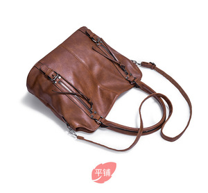 Bolso de Mano de Gran Capacidad y Alta Calidad para Mujer, Bolso de Lujo con Bolsillos Laterales, Diseño de Bolso de Mano, Bolsos de Hombro de Cuero PU para Damas - Product Image 6