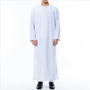 New Design High Quality Middle East Khamis Haramain Islamic Daffah Moroccan Men Arab Modest Jubbah Saudi Dubai Muslim Thobe