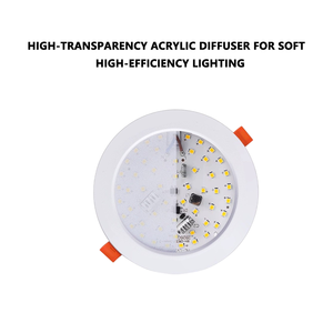 Plafonnier LED <span class=keywords><strong>encastré</strong></span> à économie d'énergie avec capteur de mouvement radar micro-ondes 5W 7W 10W, profil bas pour couloir résidentiel - Product Image 4