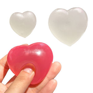 Regalo de San Valentín, Juguete Antiestrés de Corazón que Cambia de Color, Juguete de Malta de Ascenso Lento, Pelota Romántica para Descomprimir, para Parejas, TPR - Product Image 5