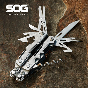 SOG PowerLitre 19-in-1コンパクトマルチツールステンレススチール多機能プライヤーキャンプ、ハイキング、サバイバル (PL1001-CP) - Product Image 2