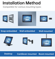 TouchWo Monitor de pantalla táctil de marco abierto 15,6 \ "21,5 \" 7*24 horas Panel táctil integrado para máquina de control de fábrica de quiosco