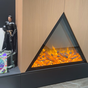 Cheminées électriques décoratives, foyer artificiel, insert de flamme LED triangulaire/demi-circulaire/d'angle pour la décoration de la maison et des hôtels - Product Image 2