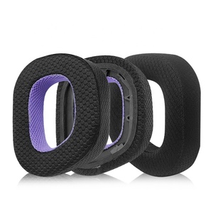 Coussinets d'oreille en maille de qualité supérieure, remplacement pour casque <span class=keywords><strong>Corsair</strong></span> HS80 Max HS80 USB filaire HS 80 RGB sans fil, réduction de bruit - Product Image 3