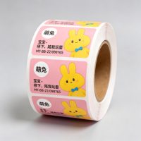 Étiquettes adhésives personnalisées imperméables en PVC, rouleau d'autocollants imprimés en vinyle, autocollants pour bouteilles double face